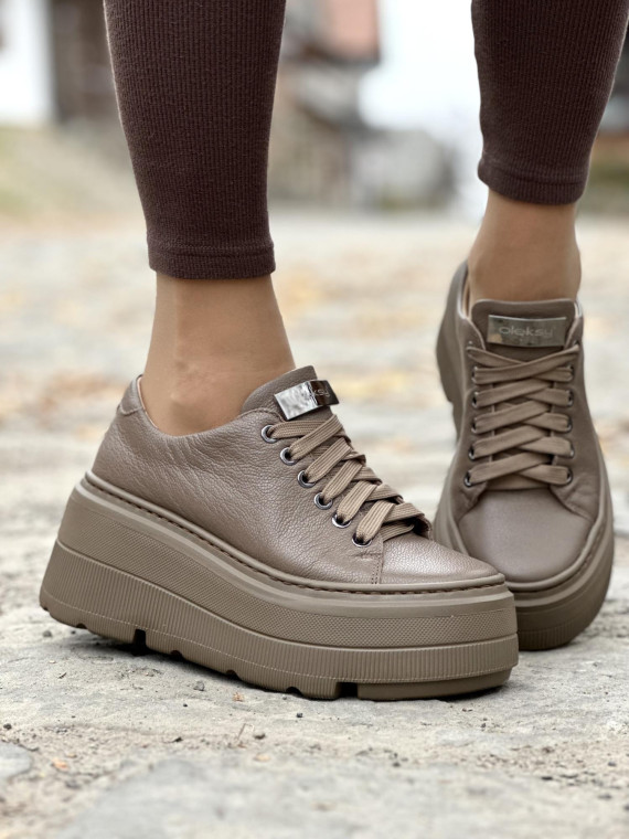 Sneakersy OLEKSY ze skóry Polskiej produkcji