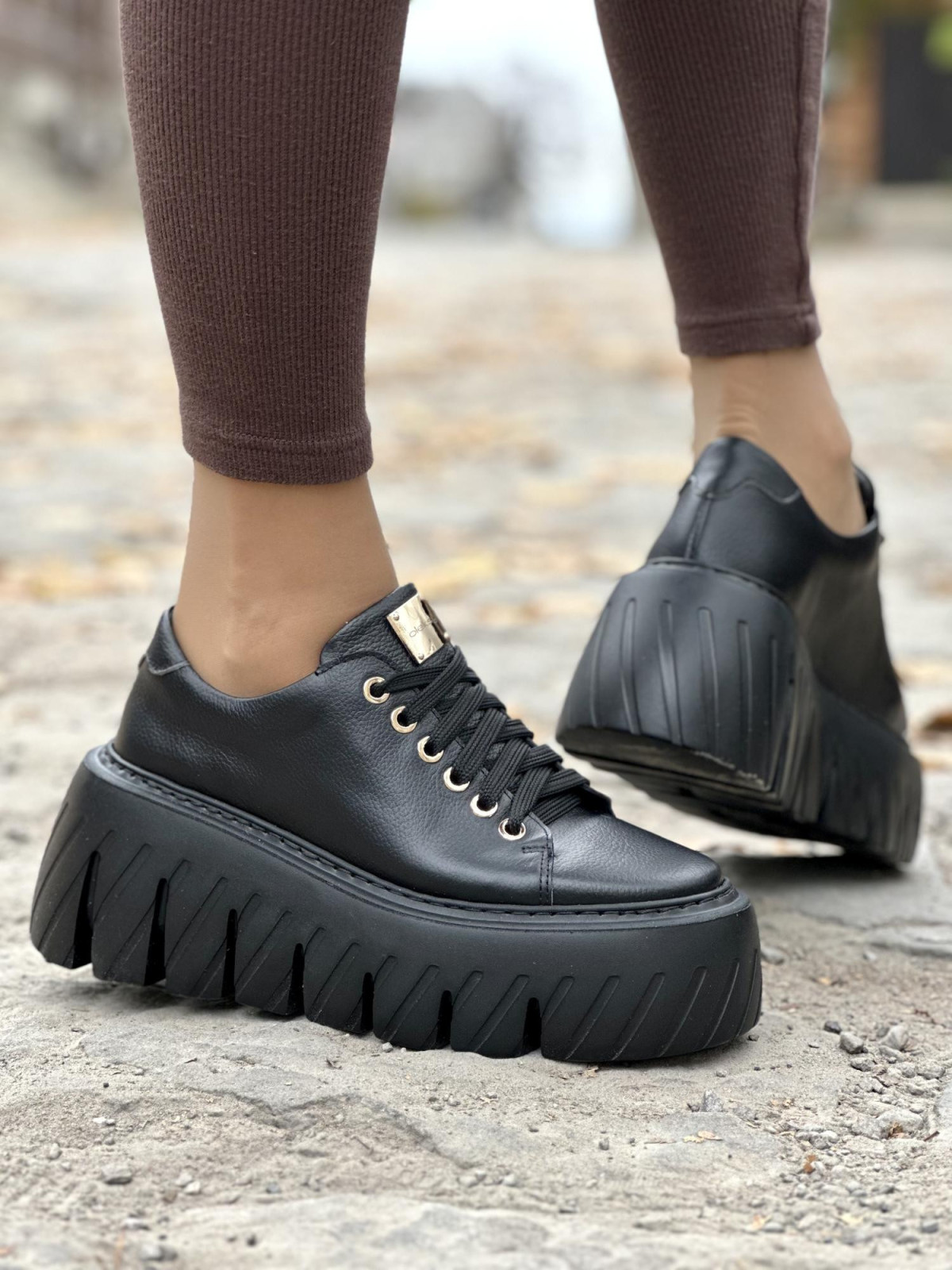 Sneakersy OLEKSY ze skóry Polskiej produkcji