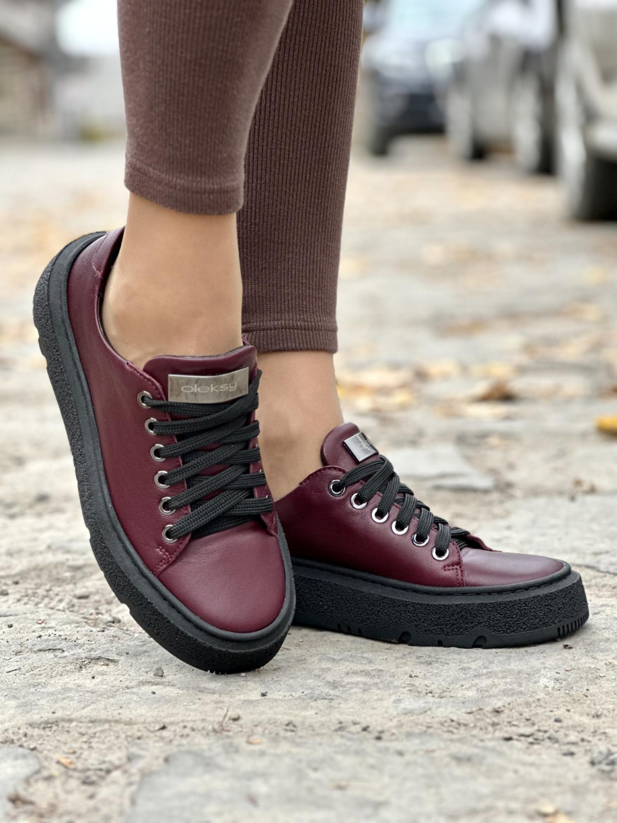 Trampki damskie skórzane OLEKSY polskiej produkcji