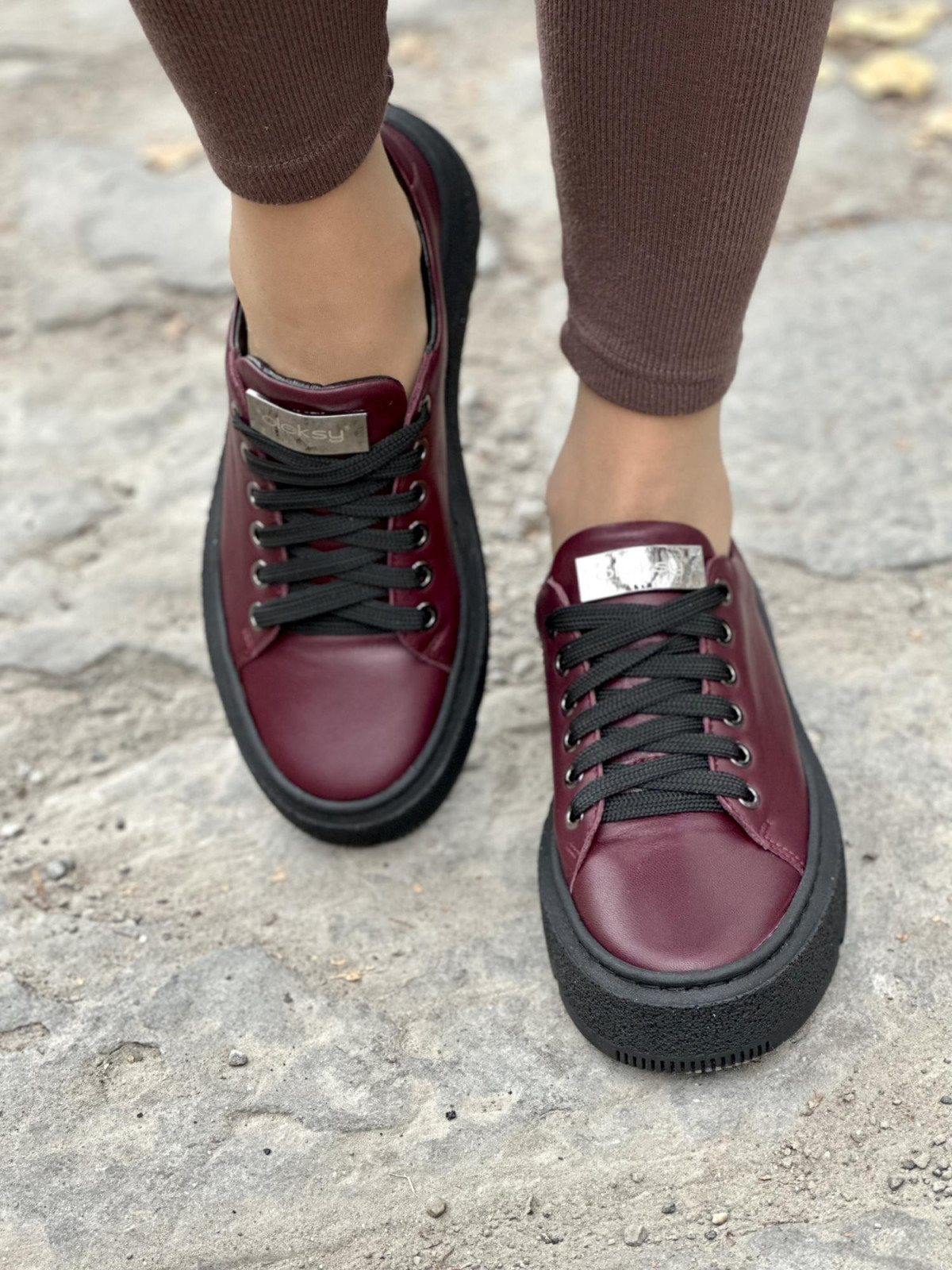 Trampki damskie skórzane OLEKSY polskiej produkcji