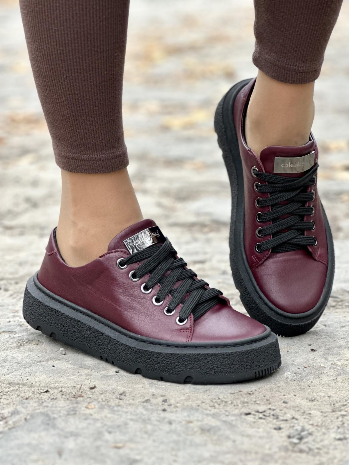 Trampki damskie skórzane OLEKSY polskiej produkcji