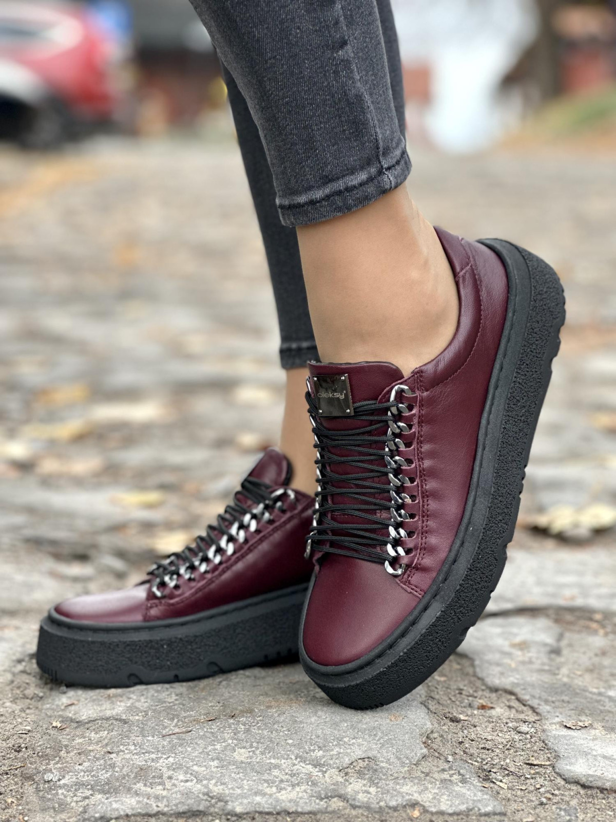 Trampki damskie skórzane OLEKSY polskiej produkcji