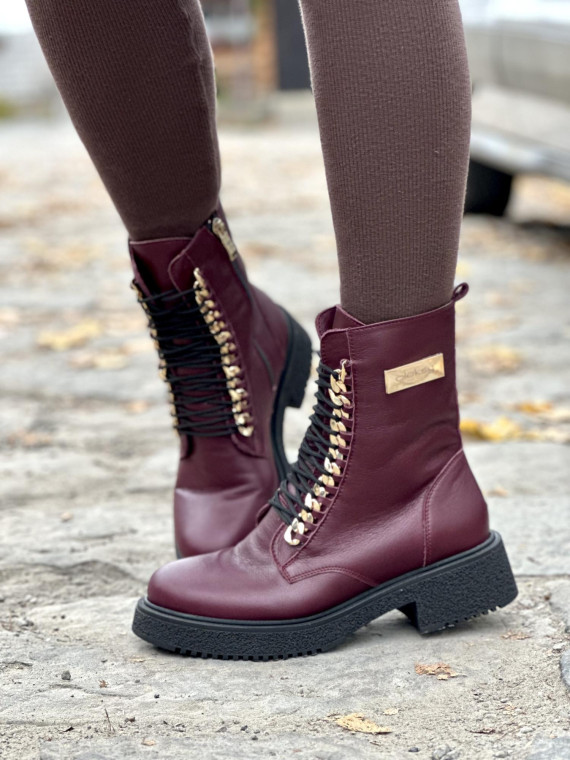 Botki skórzane OLEKSY Polskiej produkcji