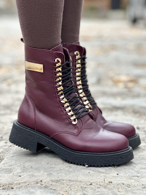 Botki skórzane OLEKSY Polskiej produkcji