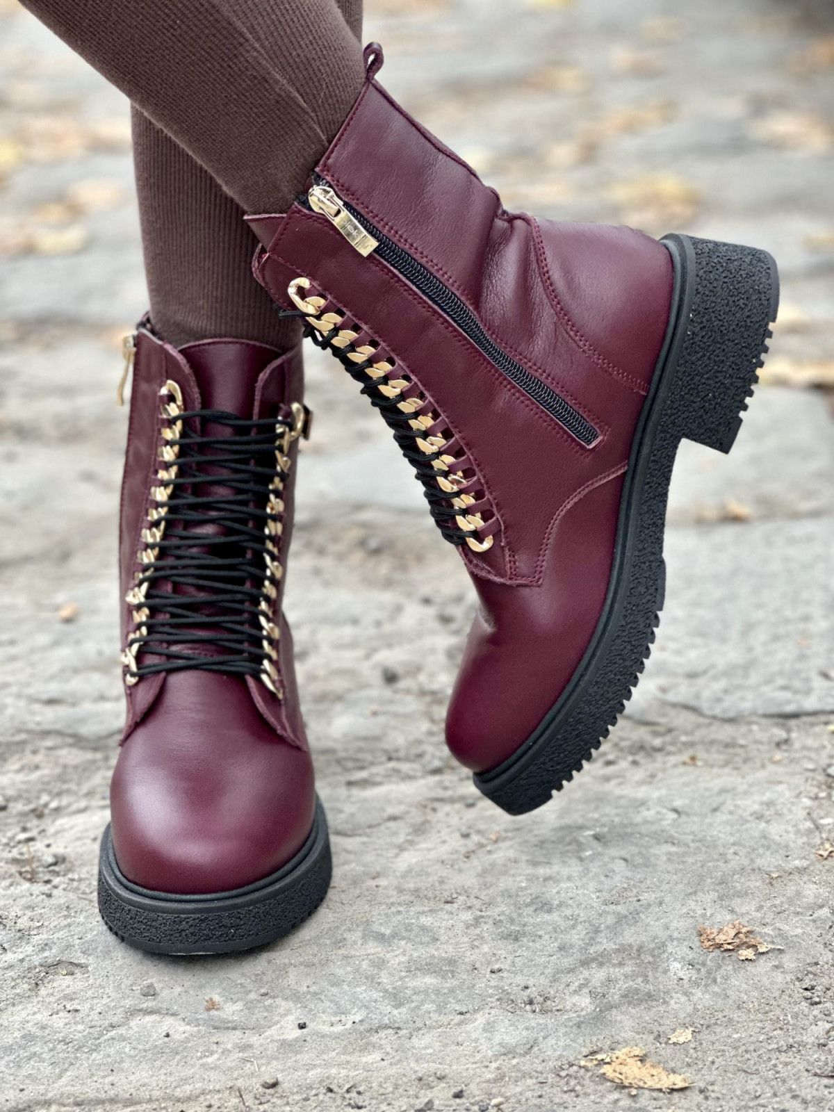 Botki skórzane OLEKSY Polskiej produkcji