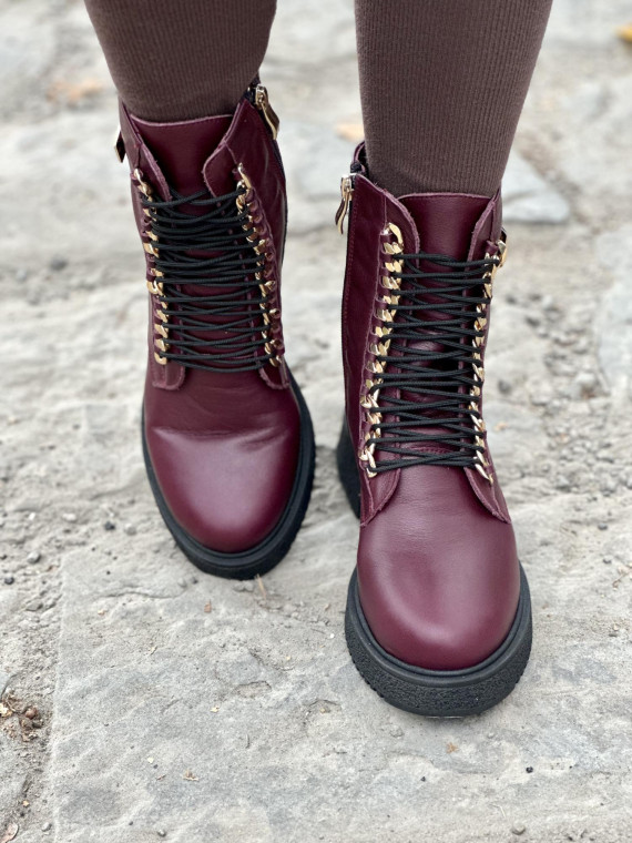 Botki skórzane OLEKSY Polskiej produkcji