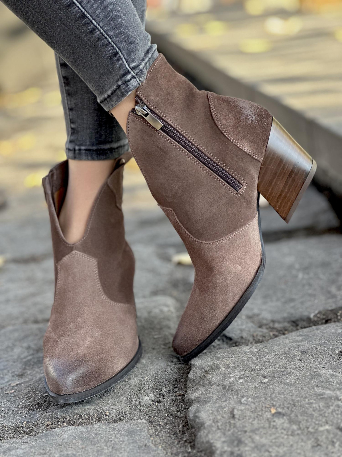 Kowbojki skórzane OLEKSY Polskiej produkcji