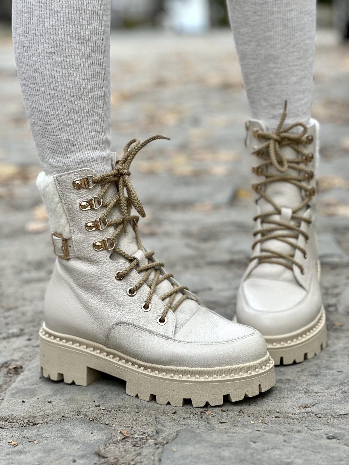 Śniegowce skórzane OLEKSY Polskiej produkcji