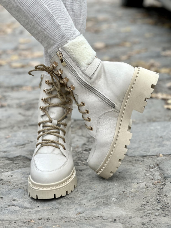 Śniegowce skórzane OLEKSY Polskiej produkcji