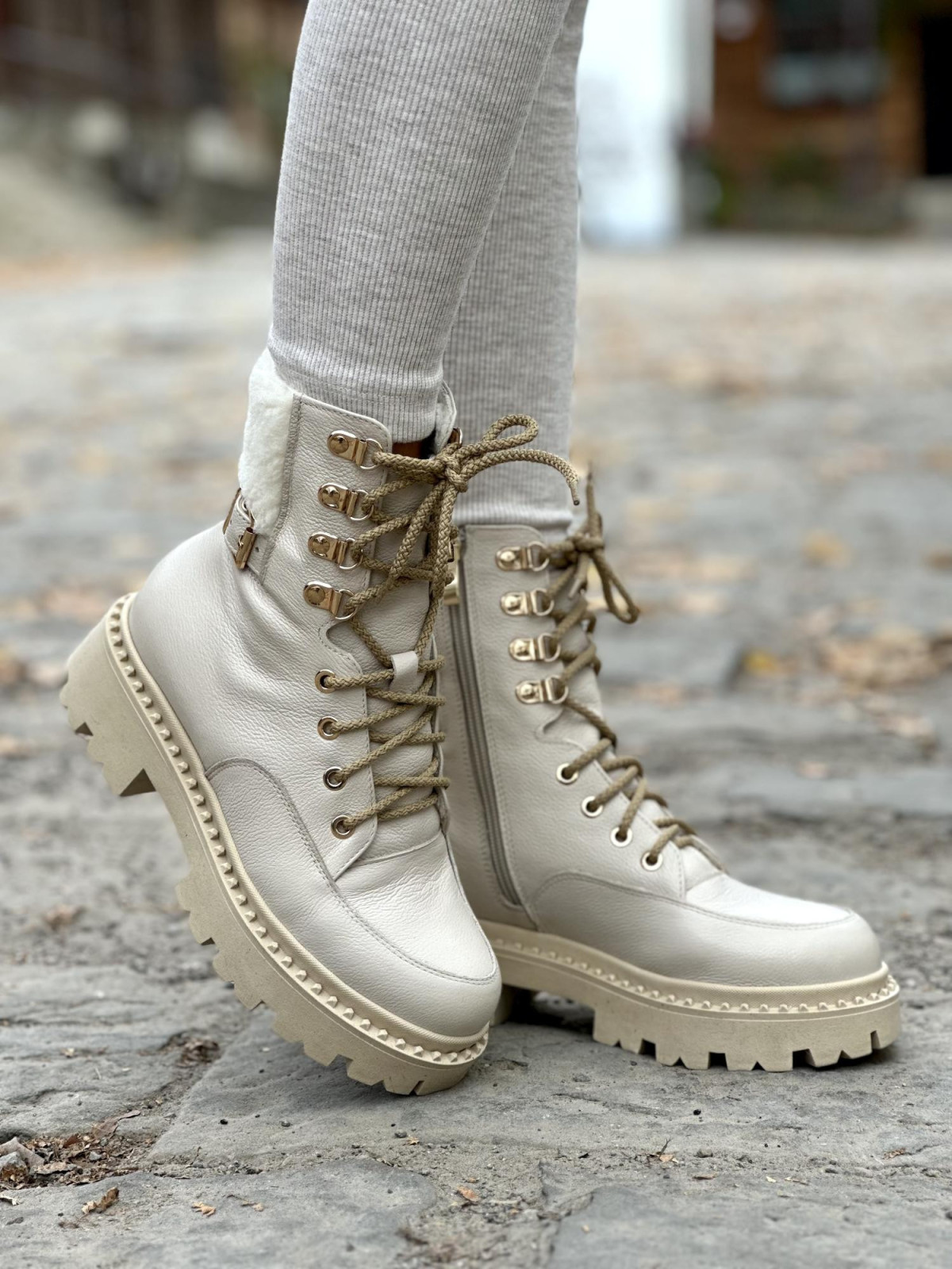 Śniegowce skórzane OLEKSY Polskiej produkcji