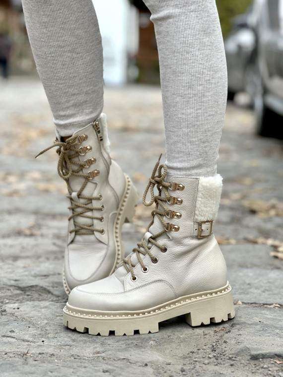 Śniegowce skórzane OLEKSY Polskiej produkcji