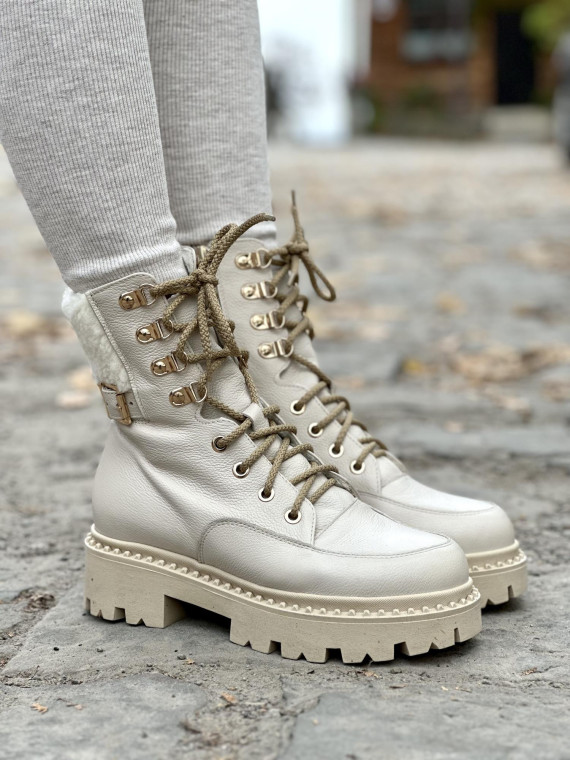 Śniegowce skórzane OLEKSY Polskiej produkcji