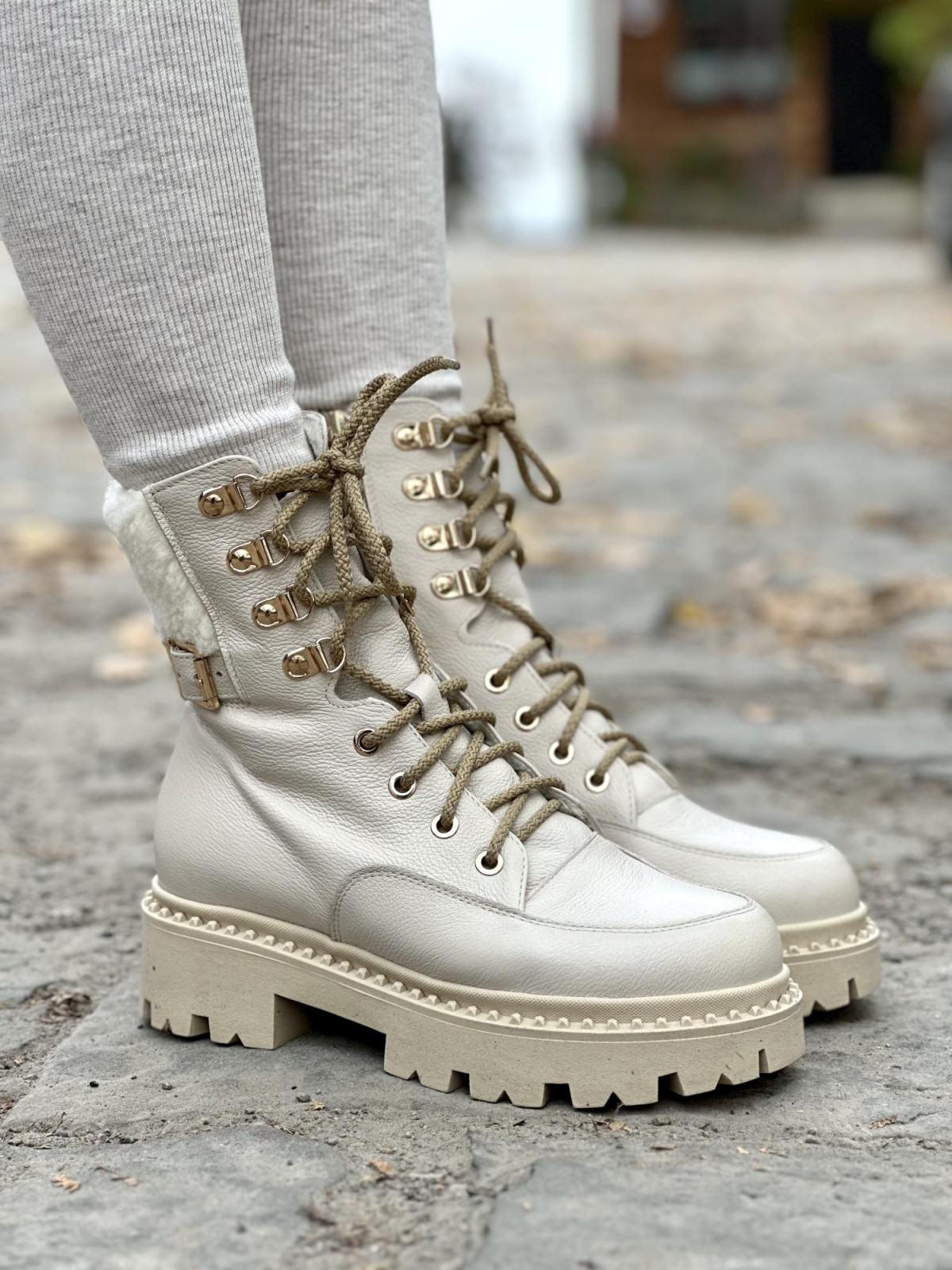 Śniegowce skórzane OLEKSY Polskiej produkcji