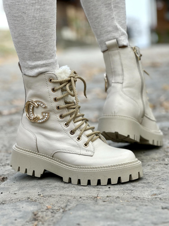 Śniegowce skórzane OLEKSY Polskiej produkcji