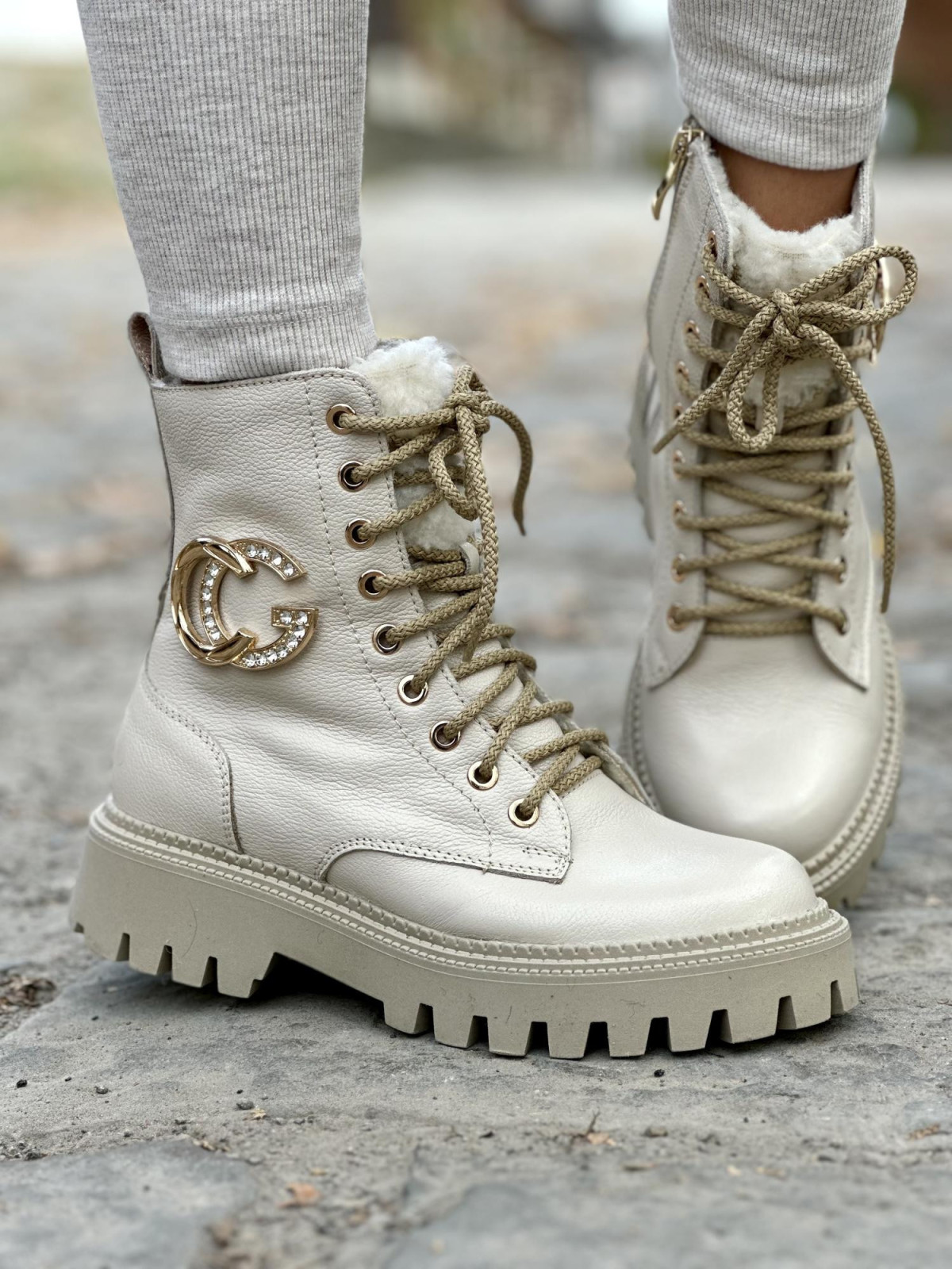 Śniegowce skórzane OLEKSY Polskiej produkcji