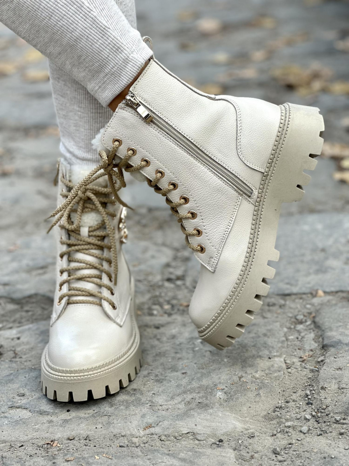 Śniegowce skórzane OLEKSY Polskiej produkcji