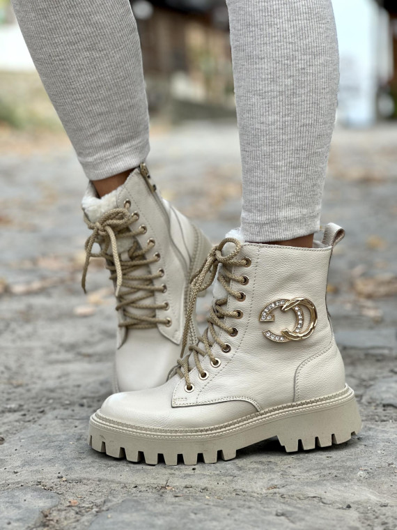 Śniegowce skórzane OLEKSY Polskiej produkcji