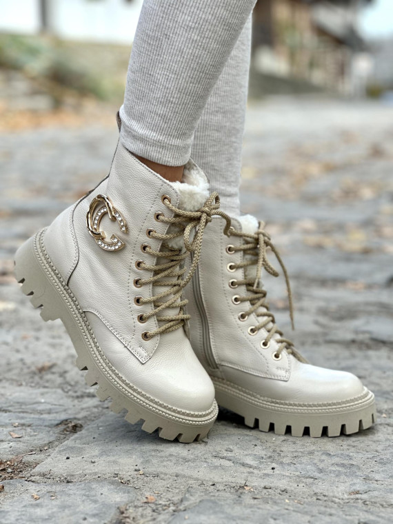 Śniegowce skórzane OLEKSY Polskiej produkcji