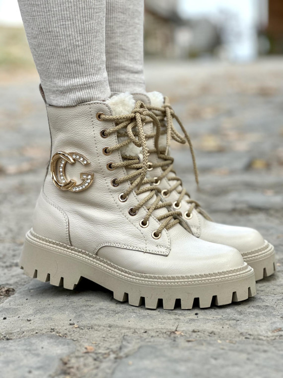 Śniegowce skórzane OLEKSY Polskiej produkcji