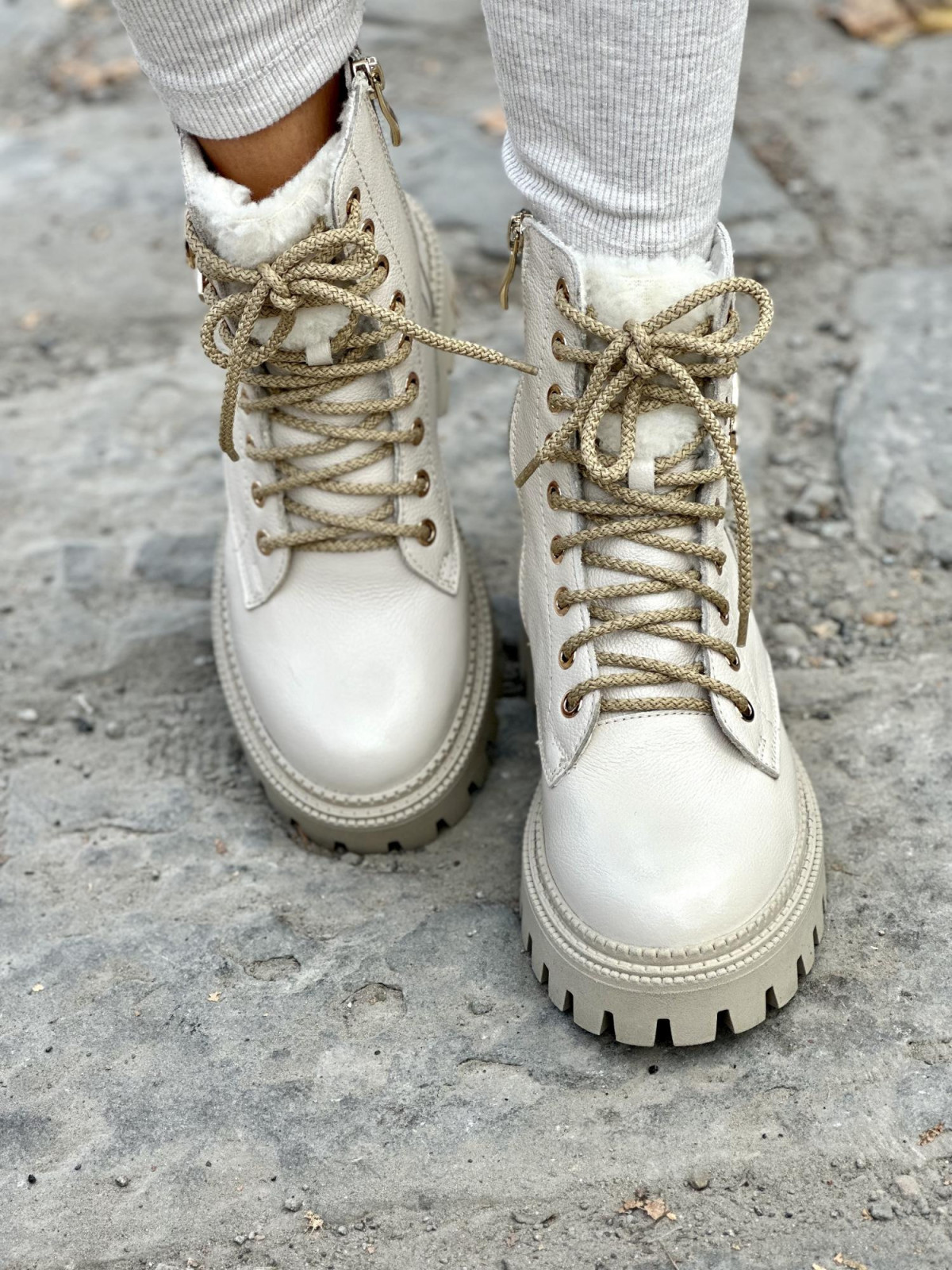 Śniegowce skórzane OLEKSY Polskiej produkcji