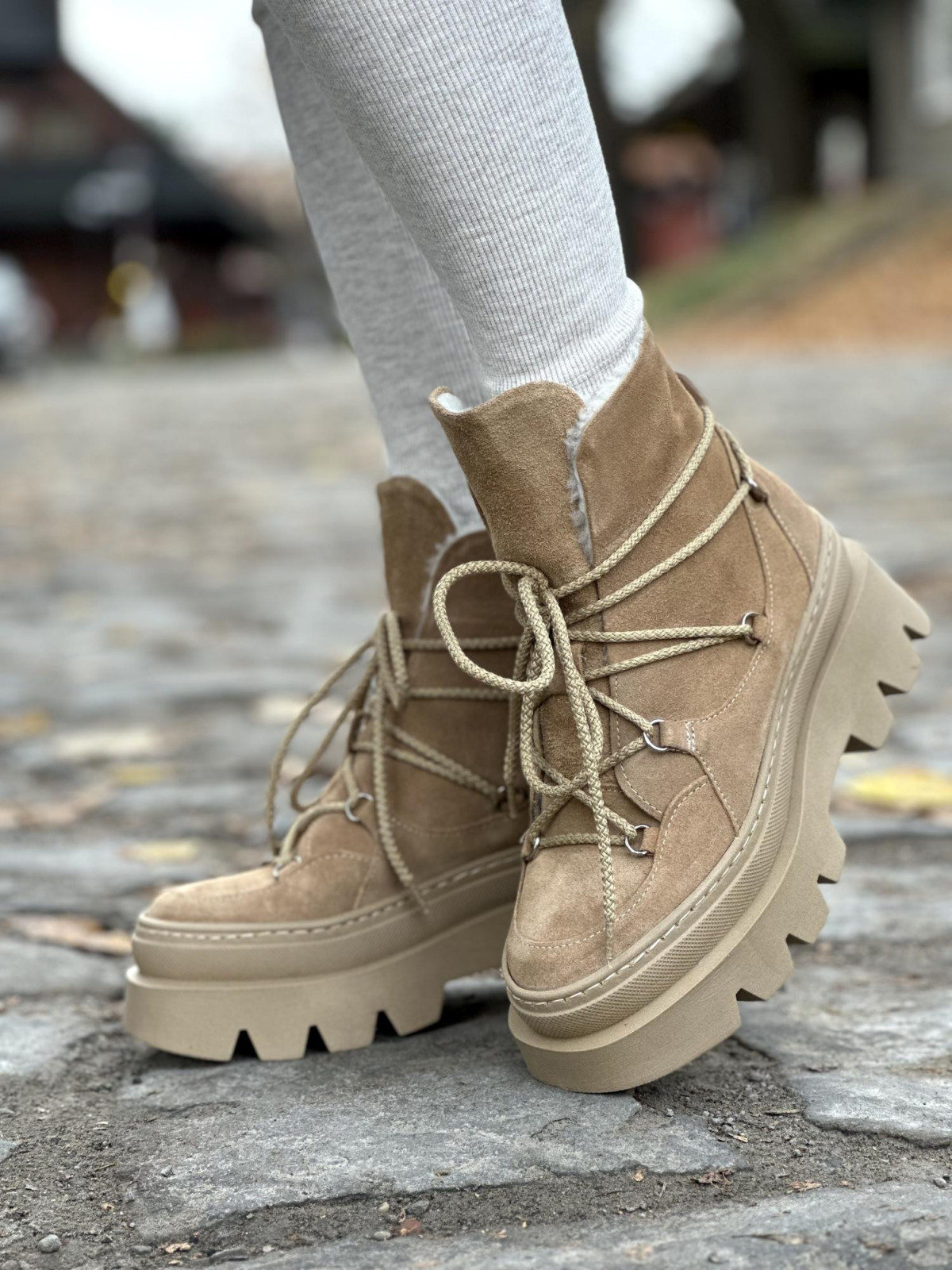 Śniegowce skórzane OLEKSY Polskiej produkcji