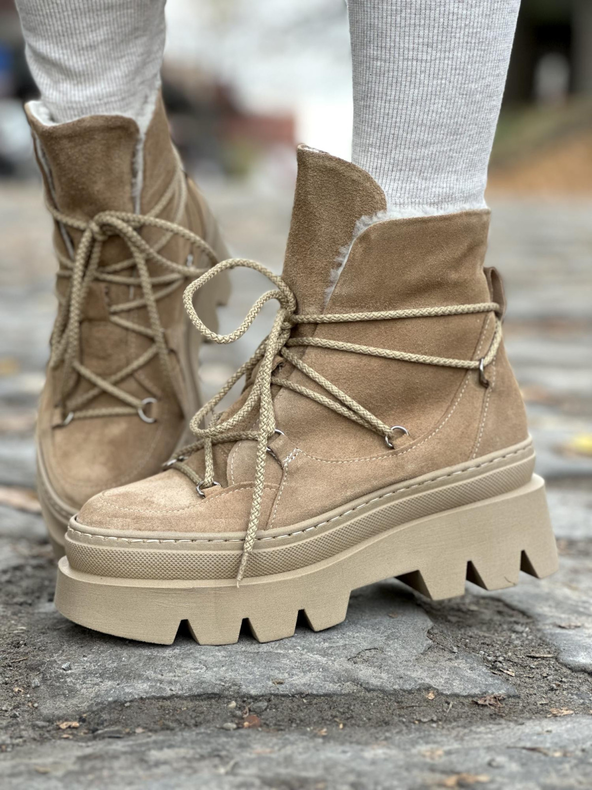 Śniegowce skórzane OLEKSY Polskiej produkcji