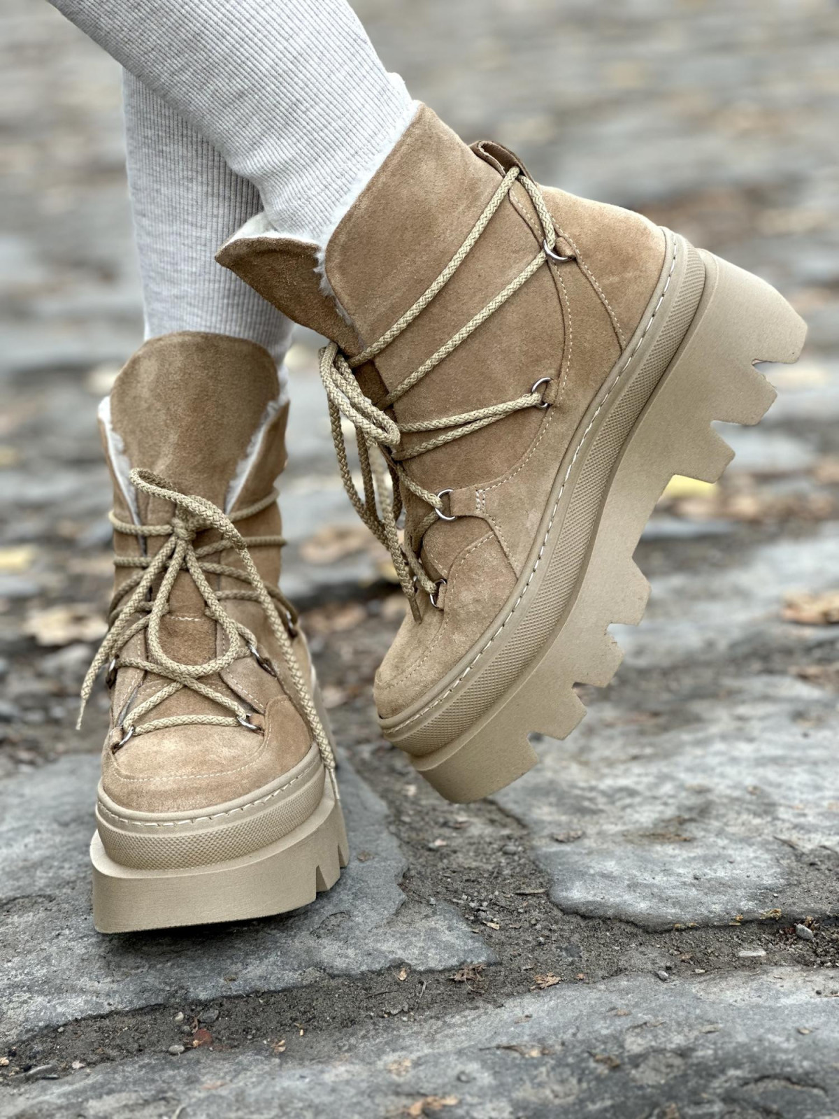 Śniegowce skórzane OLEKSY Polskiej produkcji