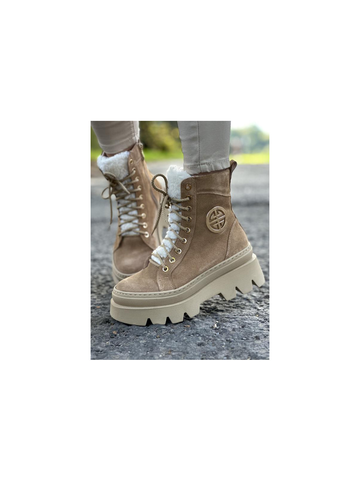 Śniegowce skórzane OLEKSY Polskiej produkcji