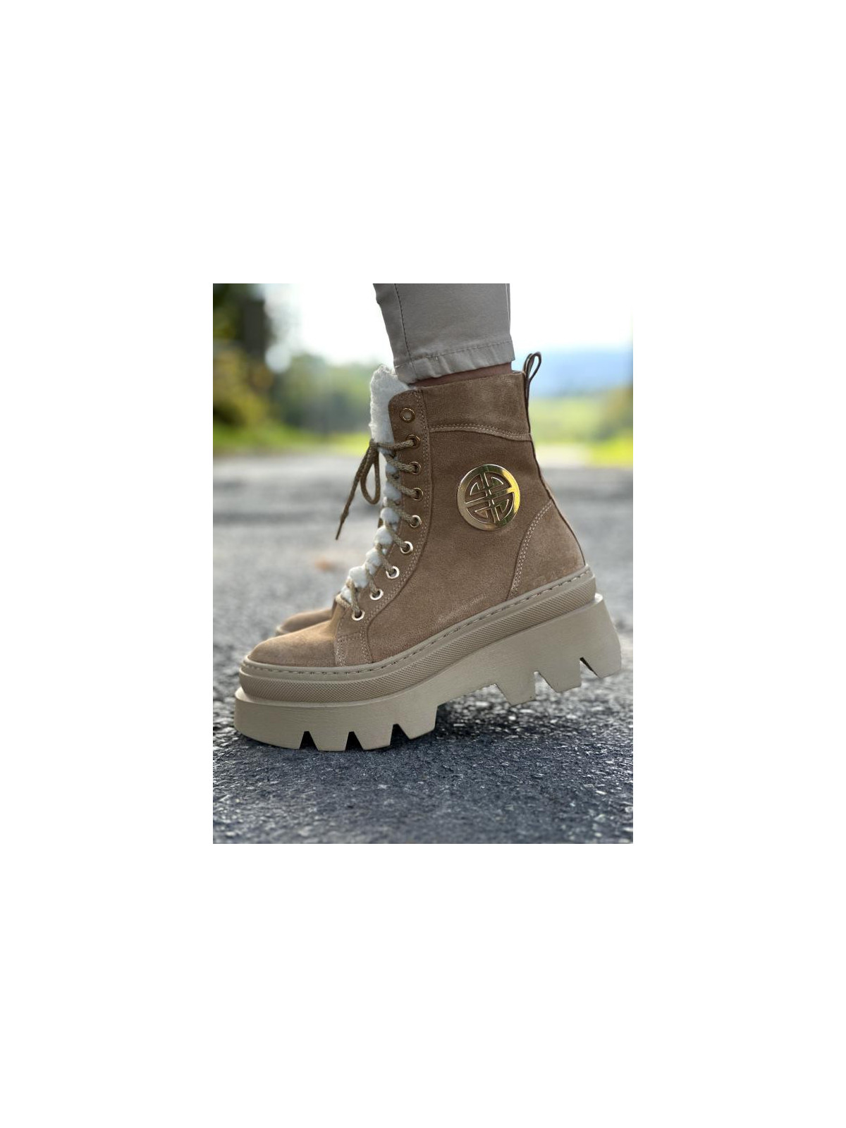 Śniegowce skórzane OLEKSY Polskiej produkcji