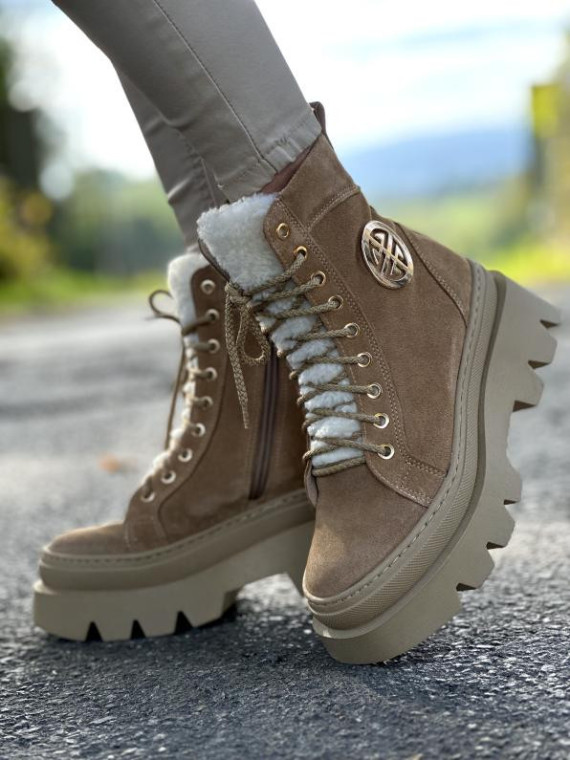 Śniegowce skórzane OLEKSY Polskiej produkcji