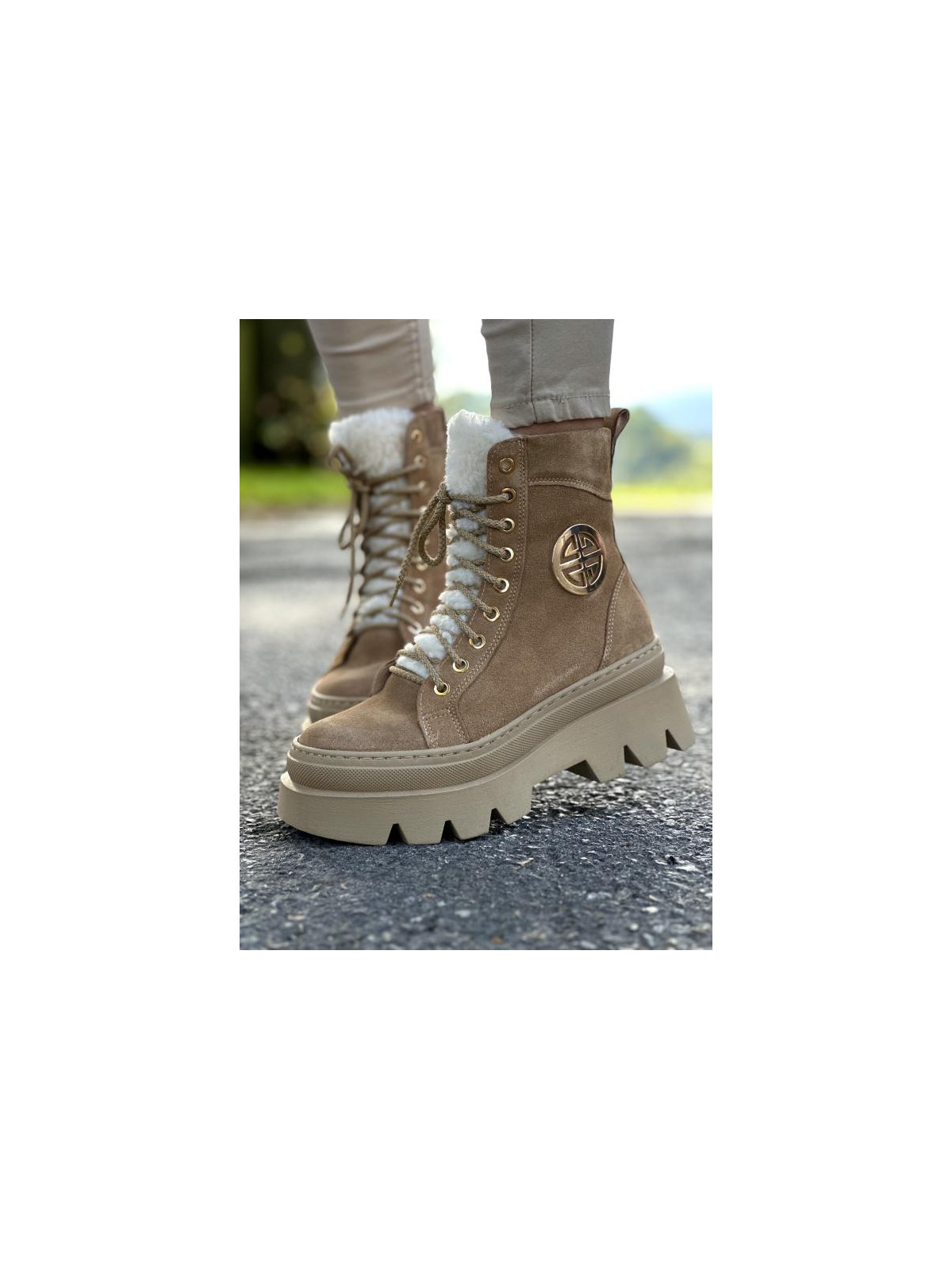 Śniegowce skórzane OLEKSY Polskiej produkcji