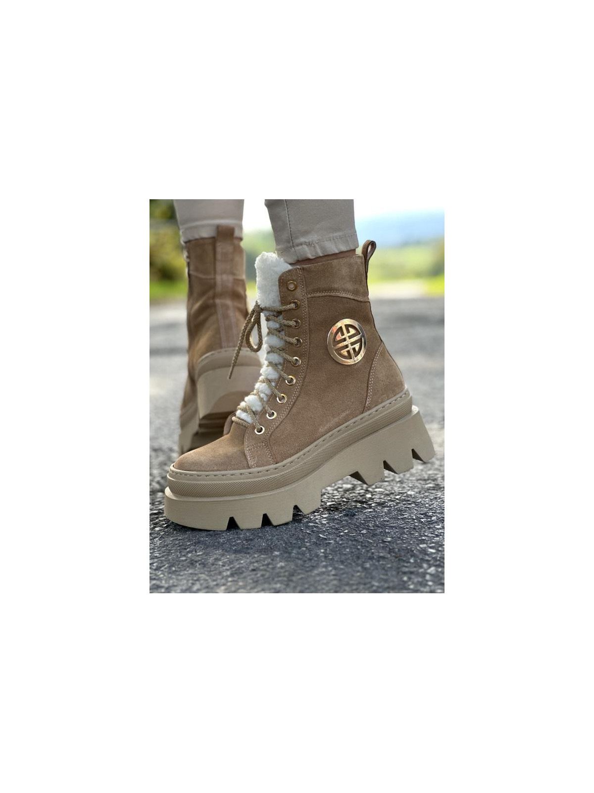 Śniegowce skórzane OLEKSY Polskiej produkcji