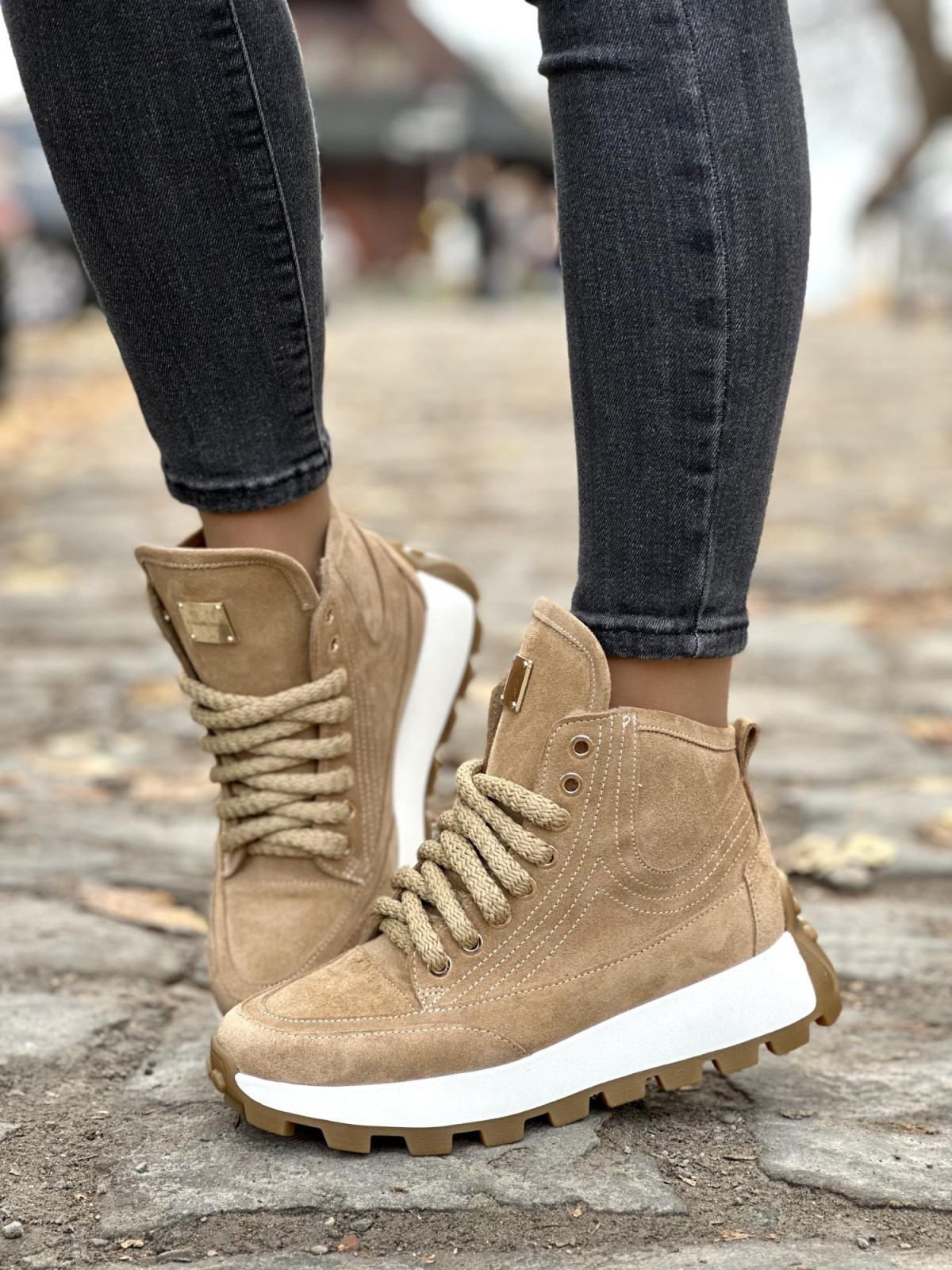 Sneakersy OLEKSY ze skóry Polskiej produkcji