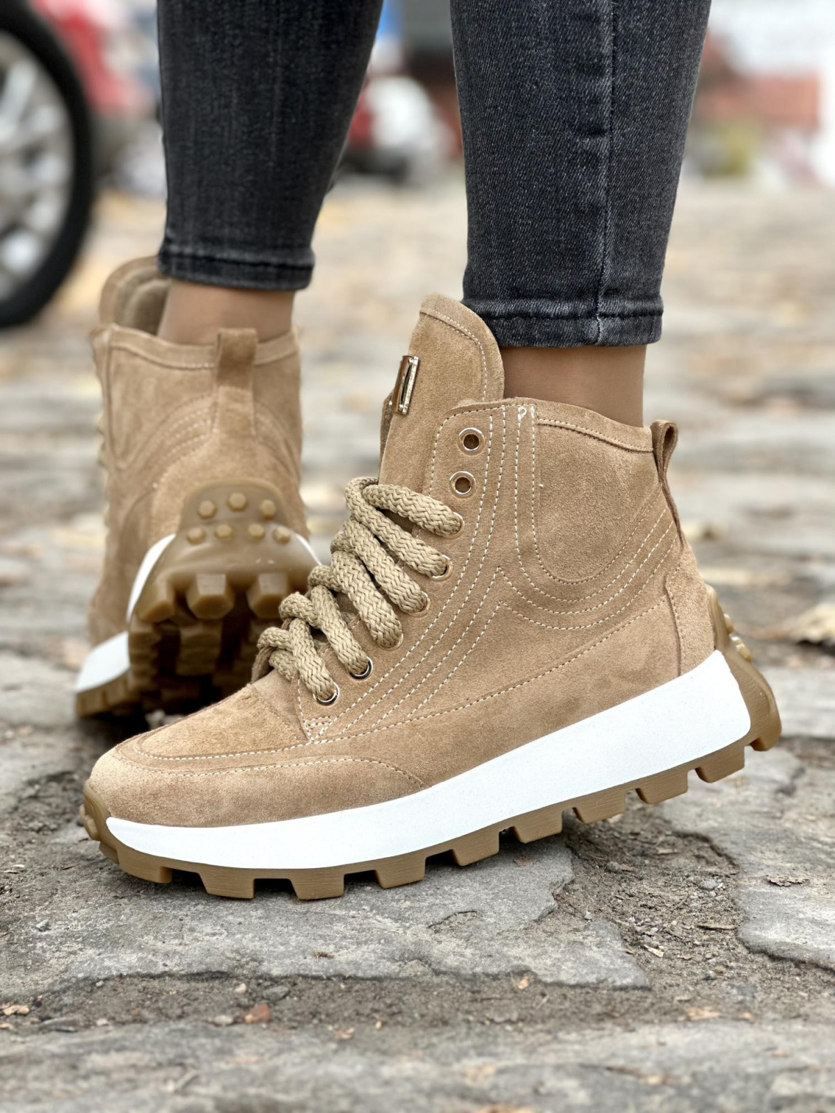 Sneakersy OLEKSY ze skóry Polskiej produkcji