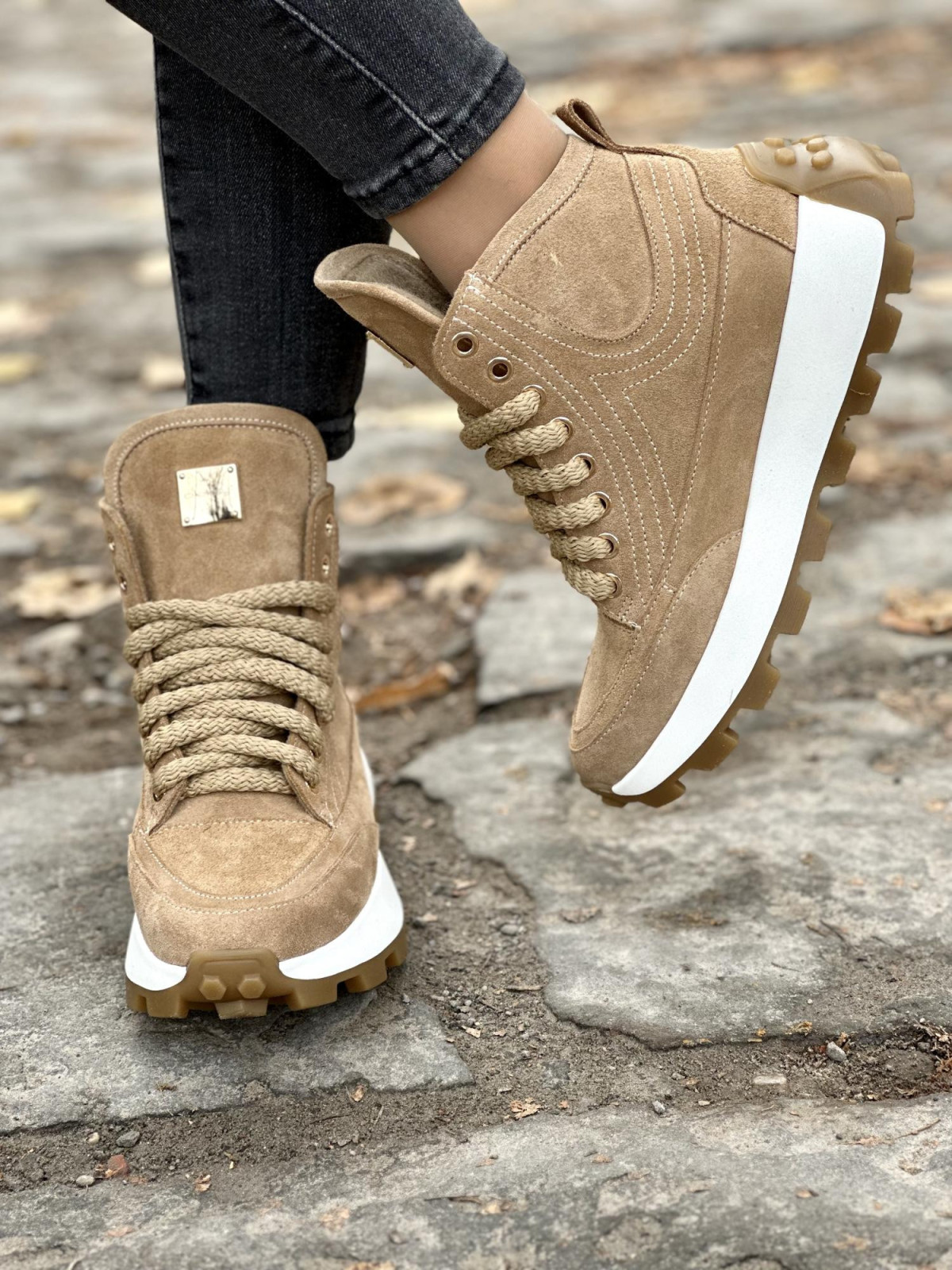 Sneakersy OLEKSY ze skóry Polskiej produkcji