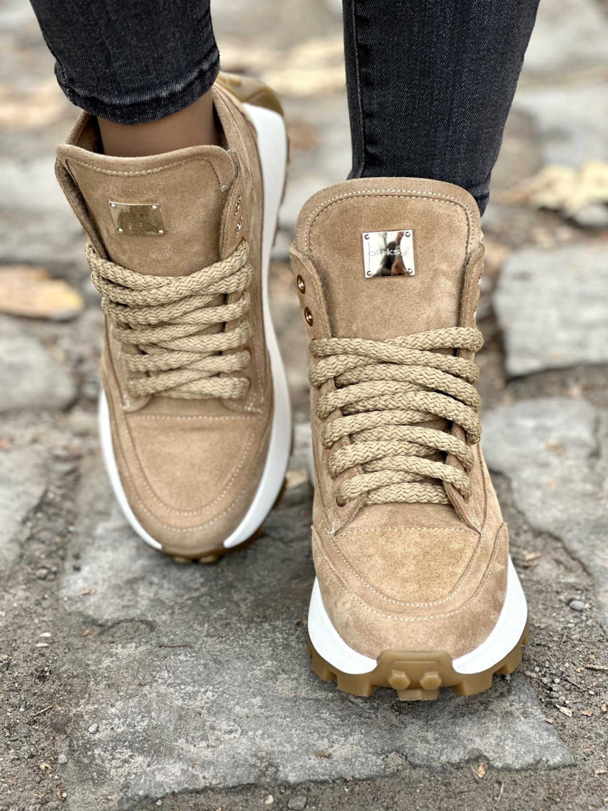 Sneakersy OLEKSY ze skóry Polskiej produkcji