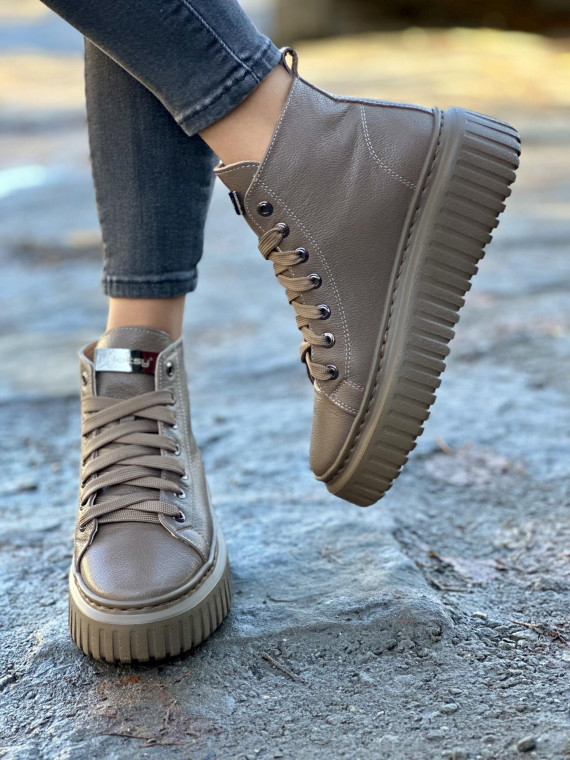 Sneakersy OLEKSY ze skóry Polskiej produkcji