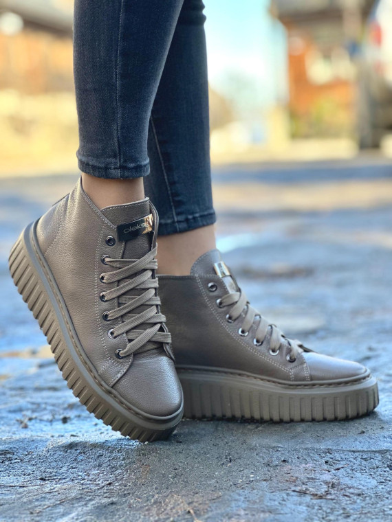 Sneakersy OLEKSY ze skóry Polskiej produkcji