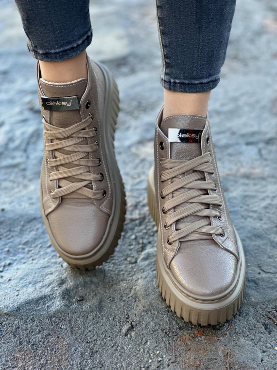 Sneakersy OLEKSY ze skóry Polskiej produkcji