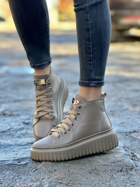 Sneakersy OLEKSY ze skóry Polskiej produkcji