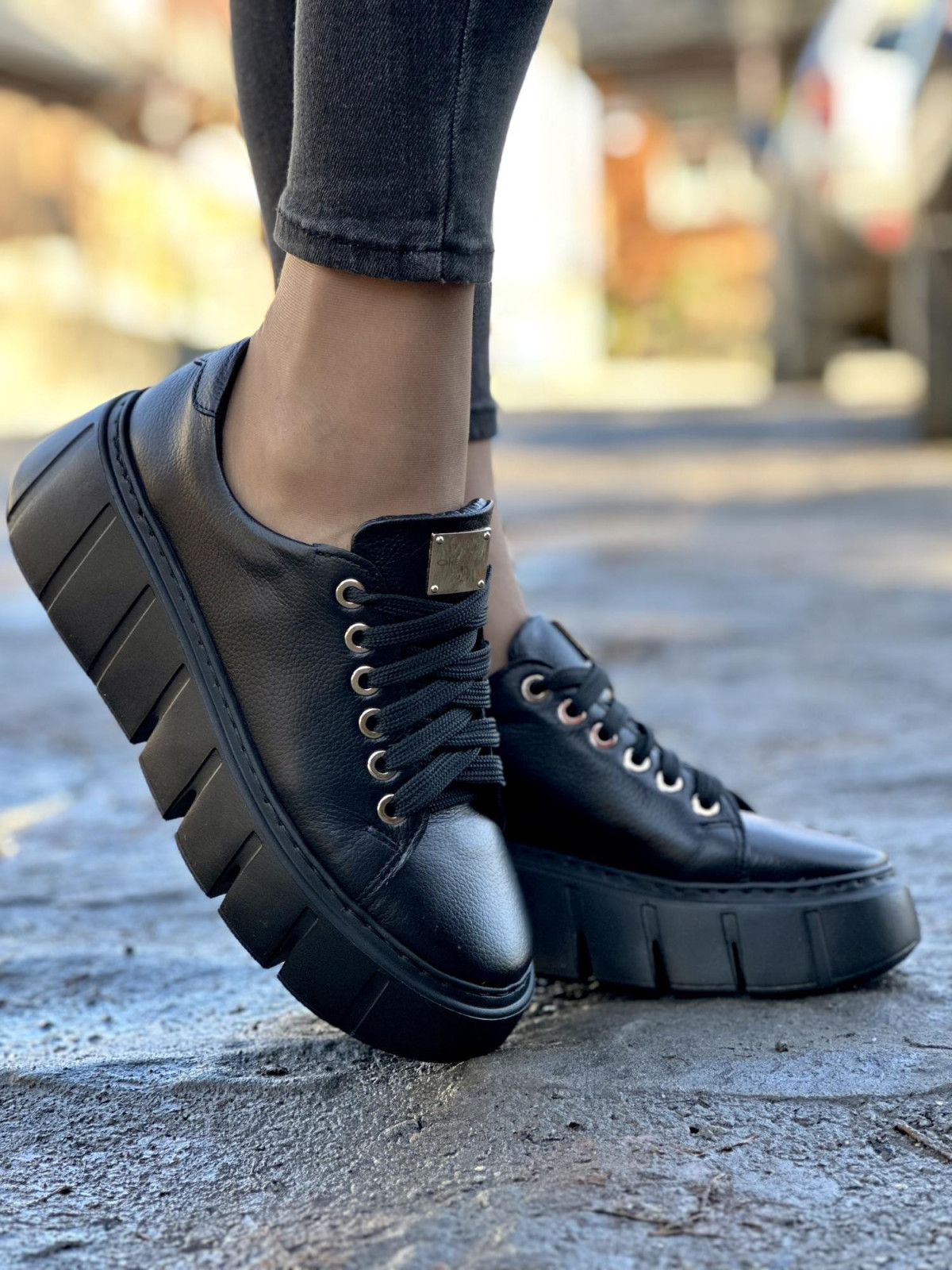 Sneakersy OLEKSY ze skóry Polskiej produkcji