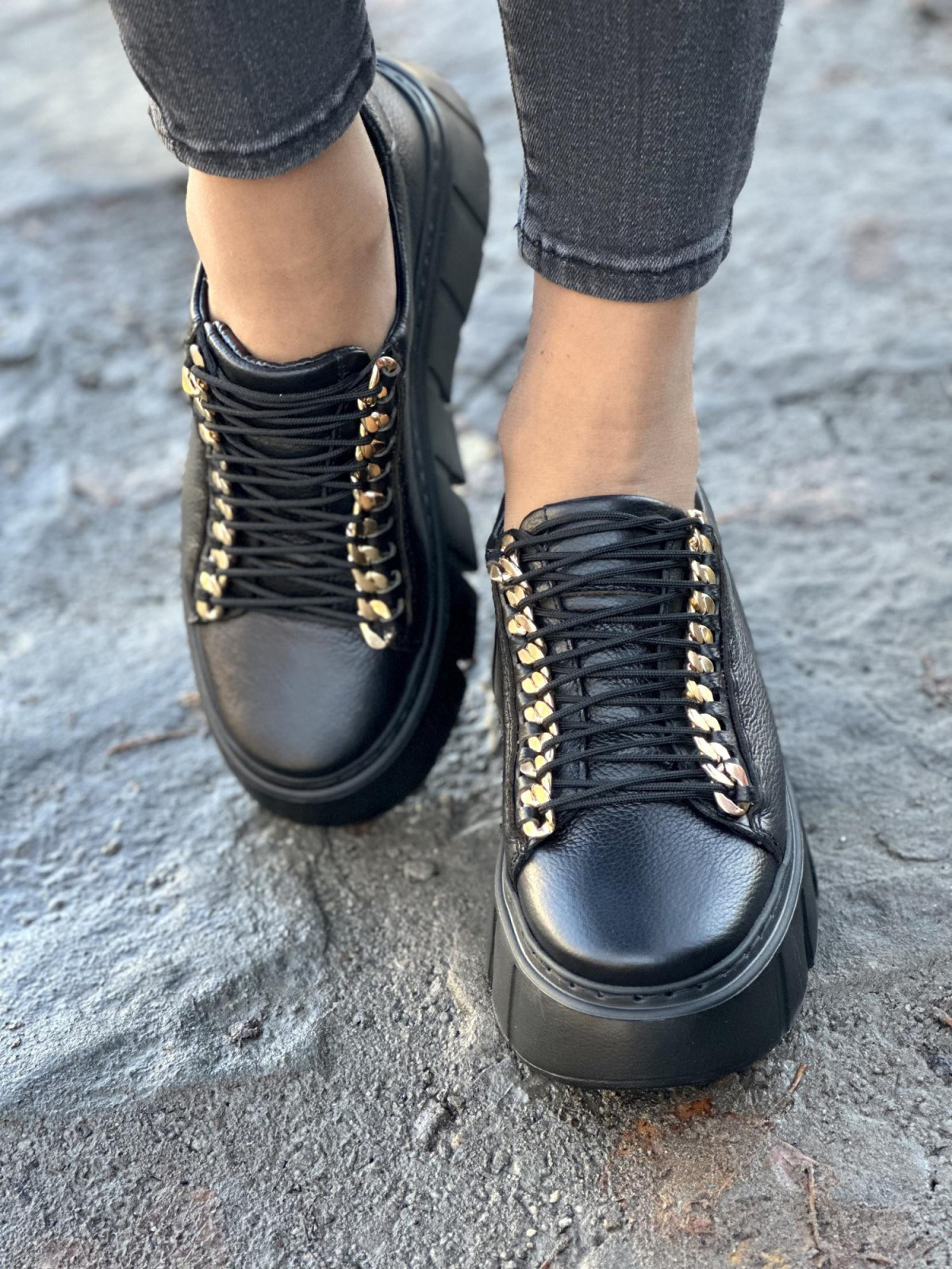 Sneakersy OLEKSY ze skóry Polskiej produkcji