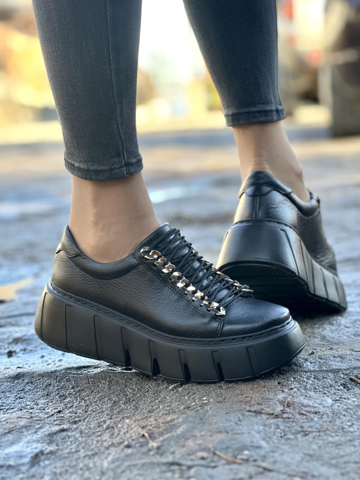 Sneakersy OLEKSY ze skóry Polskiej produkcji