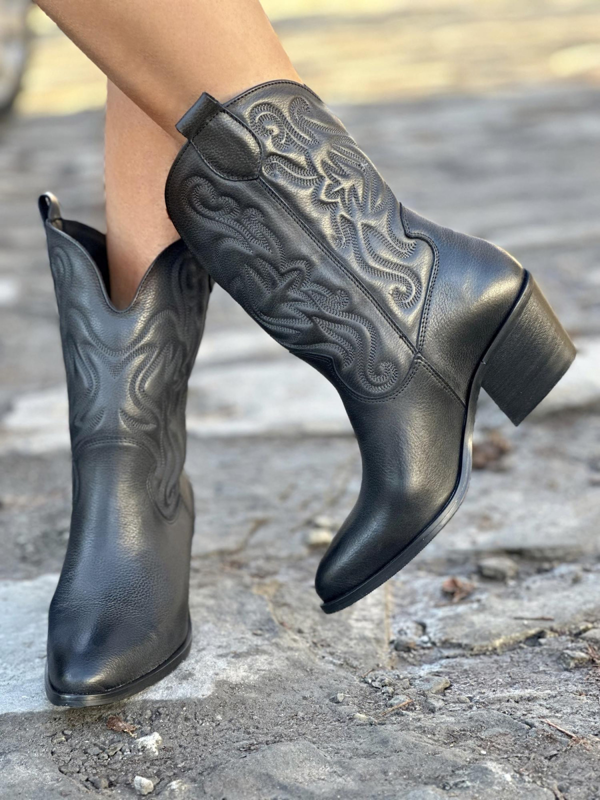 Kowbojki skórzane Polskiej produkcji