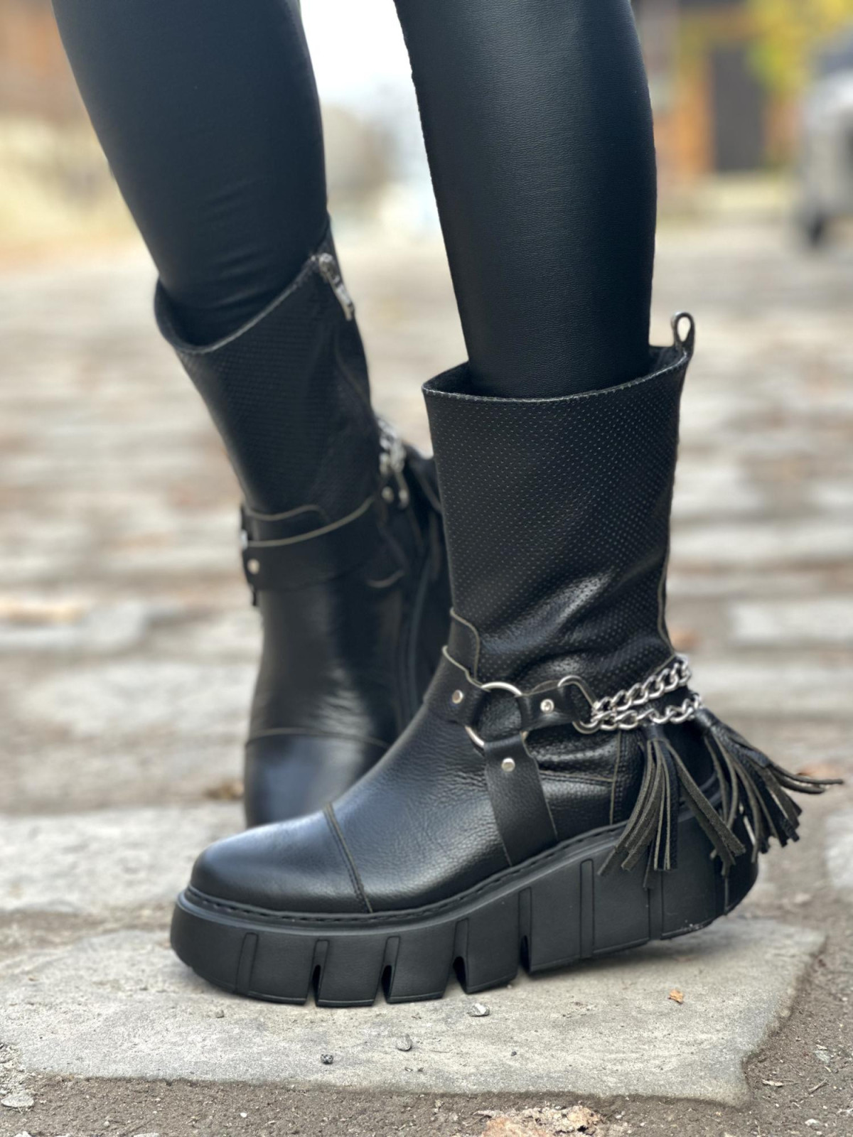 Botki skórzane OLEKSY Polskiej produkcji