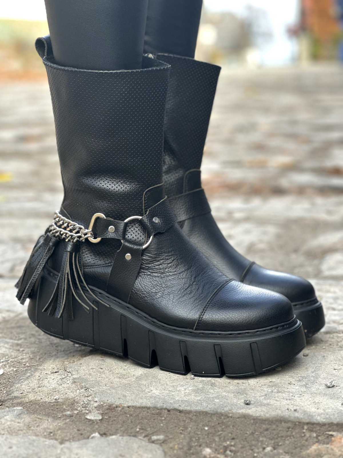 Botki skórzane OLEKSY Polskiej produkcji