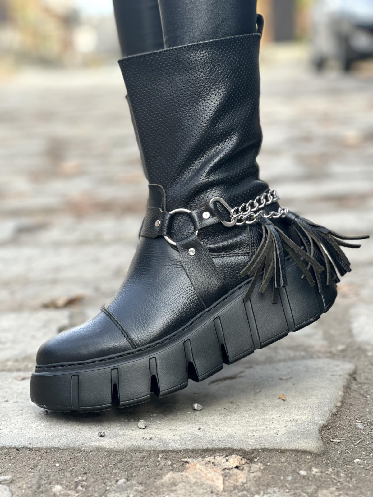 Botki skórzane OLEKSY Polskiej produkcji