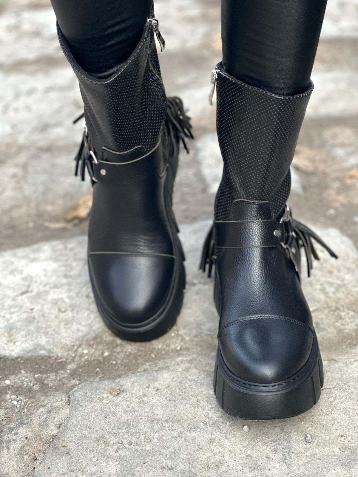 Botki skórzane OLEKSY Polskiej produkcji