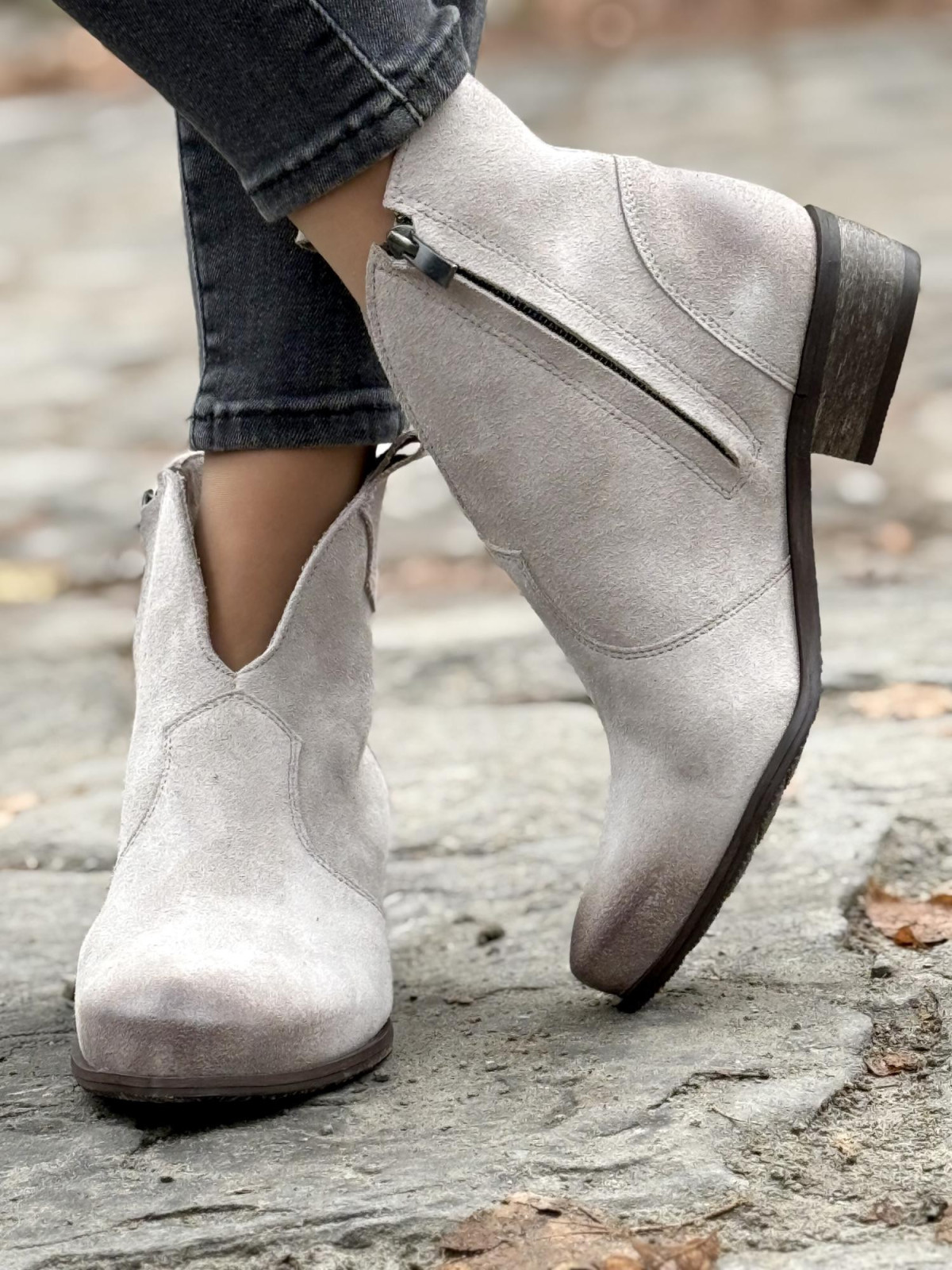 Kowbojki skórzane OLEKSY Polskiej produkcji