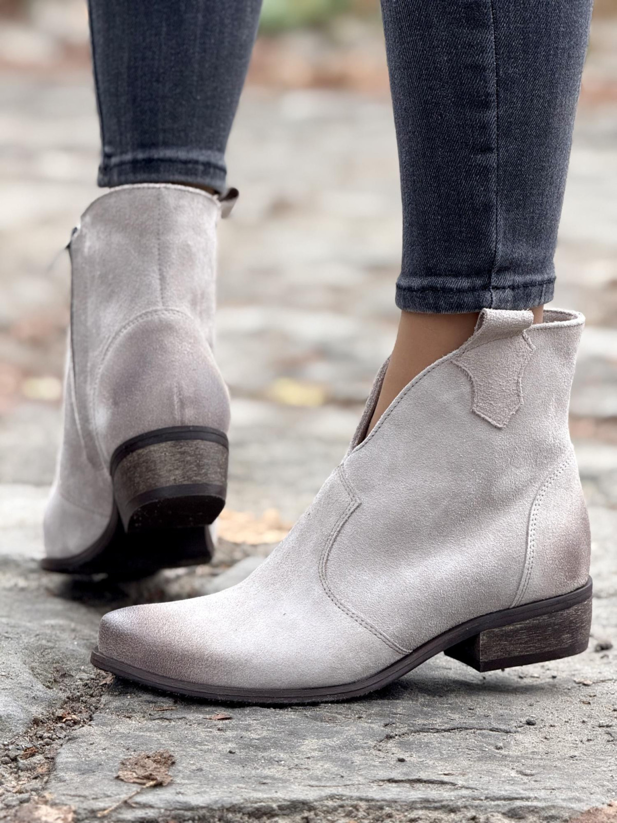 Kowbojki skórzane OLEKSY Polskiej produkcji